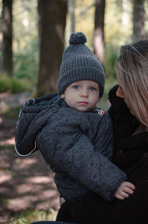 Lodger Czapeczka z wełny merino 100% grafitowa Pigeon 6-12m