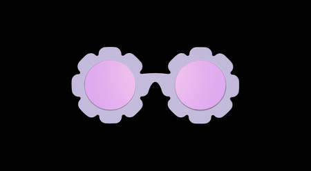Babiators Flower Polaryzacja Lavender Mirrored Lens P-FWR503-S Rozmiar 0-2+ Irresistible Iris