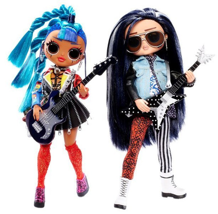 L.O.L lol Surprise OMG Lalki 2pack Gwiazdy Rocka Punk Girl i Rocker Boi