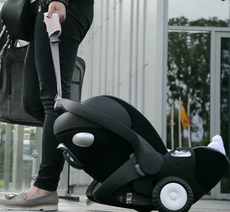 Rollersy Adaptery Z Kółkami Do Fotelików Samochodowych Black