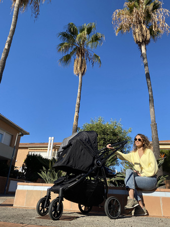 Baby Monsters Wózek Bliźniaczy Easy Twin 4 - Black