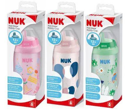 Nuk Kiddy Cup Kubek Niekapek 12m+ 300 ml Mix Wzorów