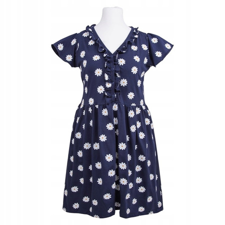 Eevi Linda Koszula Nocna Granatowe Stokrotki XL