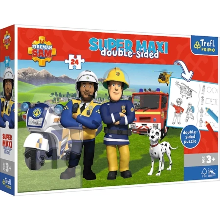 Trefl Puzzle Super Maxi Strażak Sam 24 Elementy Pomocna Drużyna Strażaka Sama