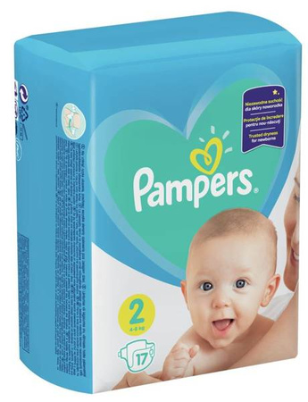 Pampers Active Baby-Dry Pieluchy Jednorazowe 2 Mini 17 szt