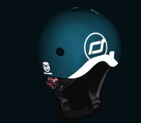 Scootandride Kask z Odblaskami XXS-S dla Dzieci 1-5 Lat Forest Owl