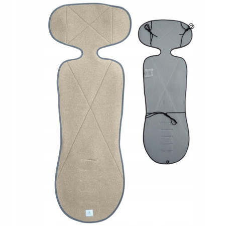 Simple Wool Very Merry 2.0 Wkładka Termoaktywna z Wełny Merino do Fotelika 15-36 kg Beż