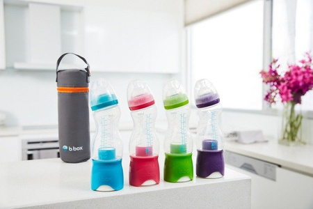 B.Box Butelka dla niemowląt z dozownikiem 240 ml Zielony