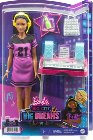Barbie Big City Lalka + Akcesoria Zestaw GYG38 GYG40