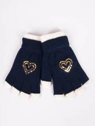 Yoclub! Rękawiczki Dziewczęce z Cekinami 14