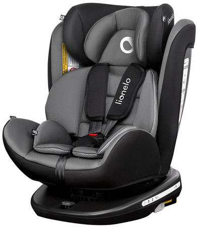 Lionelo Bastiaan 360° Fotelik Samochodowy 0-36kg Grey/Black