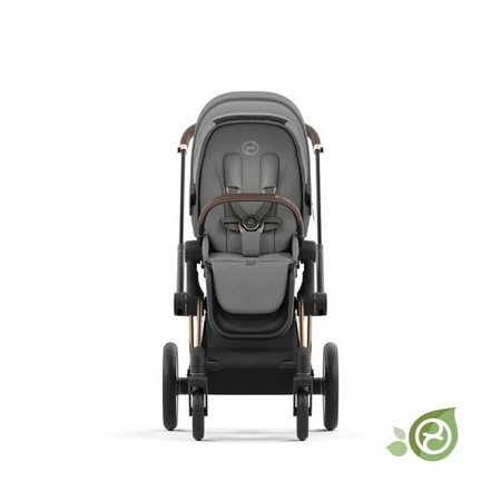 Cybex Conscious Green Leaf Priam 4.0 Tapicerka Siedziska Eco Pearl Grey
