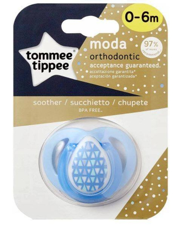 Tommee Tippee Smoczek Uspokajający Ctn Moda 1x 0-6m Boy 43338790
