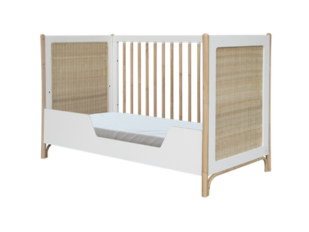 Theo Bebe Oceania Łóżeczko Ratanowe 60x120cm Neige