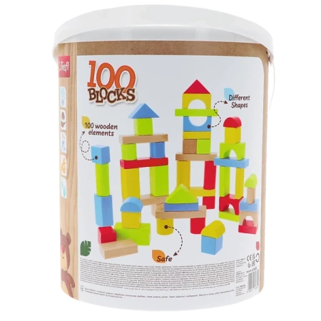 Trefl Drewniane Klocki 100 Blocks