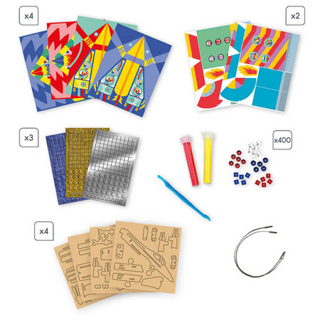 Janod Multizestaw Kreatywny Kosmiczne Przygody 7+