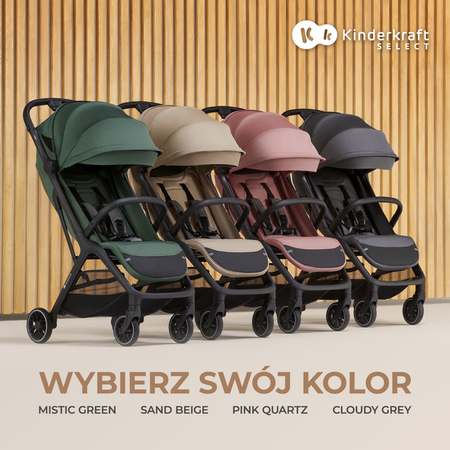 Kinderkraft Nubi 2 Wózek Spacerowy Mystic Green