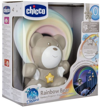 Chicco Interaktywny Miś z Tęczowym Projektorem Neutral