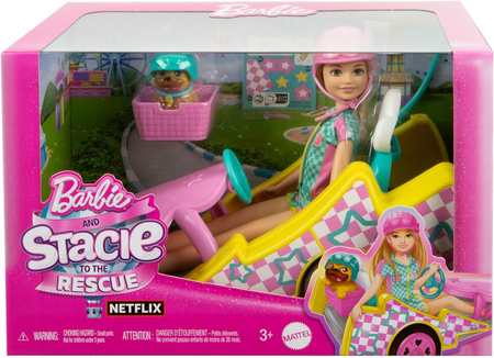 Barbie Lalka I Gokart Stacie Pojazd Filmowy