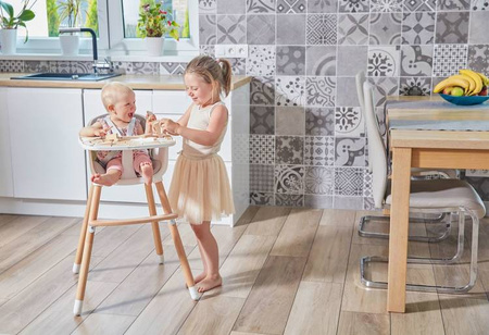 Kinderkraft Sienna Krzesełko Do Karmienia Grey