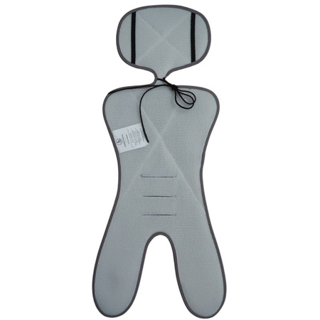 Simple Wool Little Merry 2.0 Wkładka Termoaktywna z Wełny Merino do Fotelika 0-13 kg Czarny