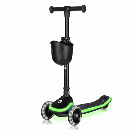 Lionelo Mey Hulajnoga Balansowa Led Black Onyx