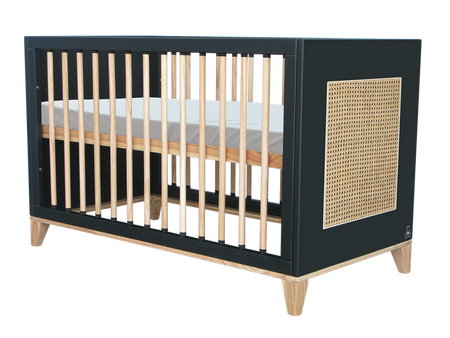 Theo Bebe Nami Łóżeczko Ratanowe 60x120cm Onyx