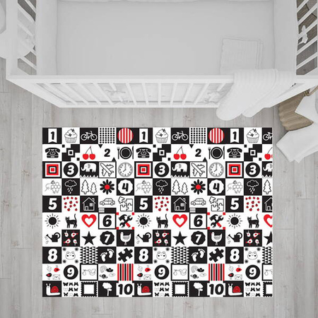 Bocioland Składana Mała Mata Dwustronna 40x75x10 cm Miś