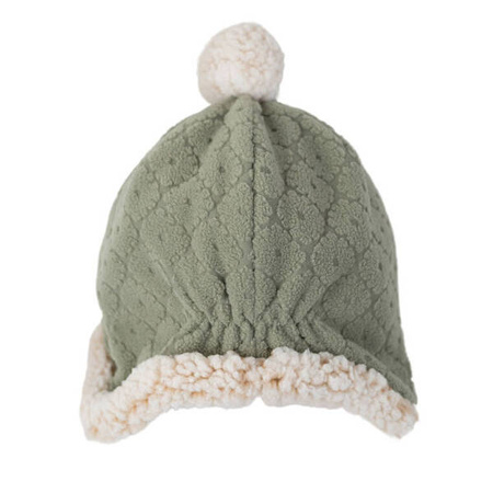 Lodger Fleece Dwuwarstwowa Zimowa Czapeczka z Polaru 1-2 lata Szałwiowa Elm