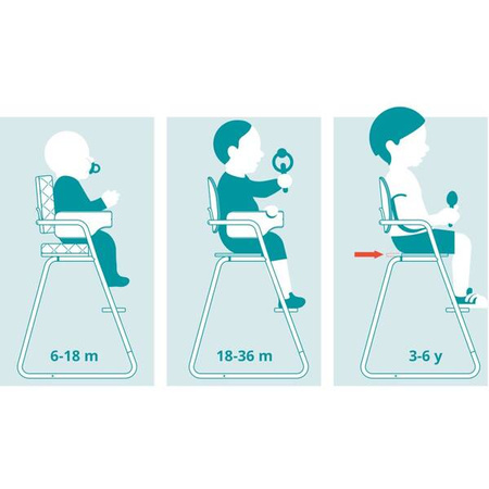 Charlie Crane Krzesełko do karmienia Tibu buk Gentle White