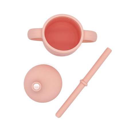 Sassi Kubek silikonowy z rurką dla dzieci Ośmiornica