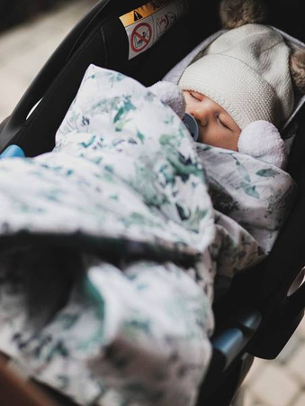 Makaszka Kocyk Do Fotelika Sage Green