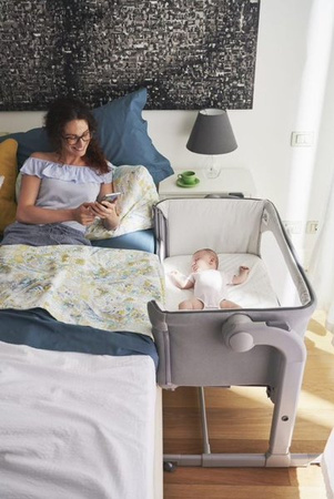 Chicco Next2Me Magic New 2023 Łóżeczko Dostawne Dla Dzieci White Snow