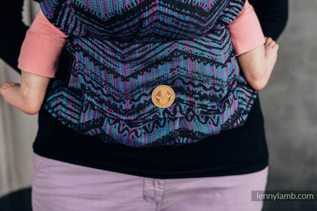 LennyLamb Nosidełko LennyHybrid Half Buckle, Splot żakardowy, 100% Bawełna Eco Eclectic