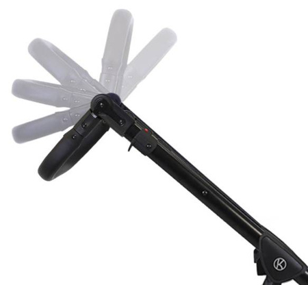 Kunert Tiaro Wózek Głęboko-Spacerowy 2w1 Czarny + Zielony Biała Rama Koła Żelowe