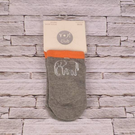 Yoclub! Stopki Bawełniane Krótkie Dziecięce EUR 27-30