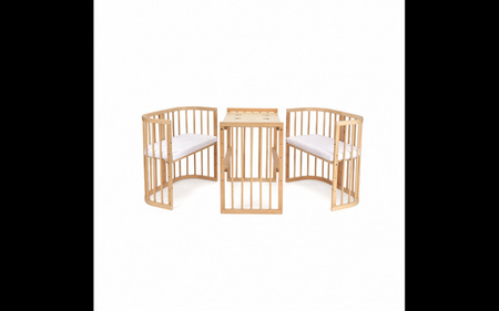 Waldin Łóżeczko Dziecięce 7w1 z Materacem Natural