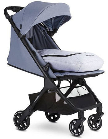 Easywalker Jackey Kompaktowy Wózek Spacerowy z Torbą Transportową Pebble Grey
