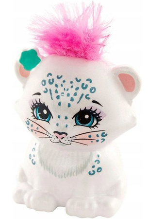 Barbie Enchantimals Lalka+zwierz.domowe FNH22 Sybill Snow Leopard & Flake GJX42