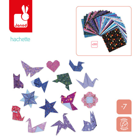 Janod Zestaw kreatywny do tworzenia origami Konstelacje 200szt. 7+