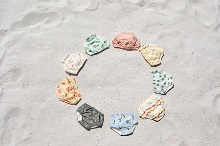 Lassig Majteczki pieluszka do pływania Splash & Fun Deski surfingowe sea salt, rozm. 74/80