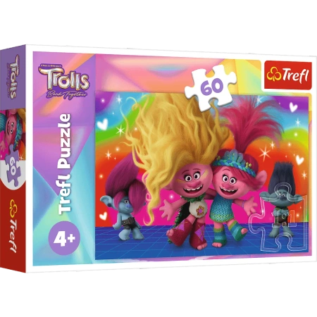 Trefl Puzzle 60 el. Przyjacielskie Trolle