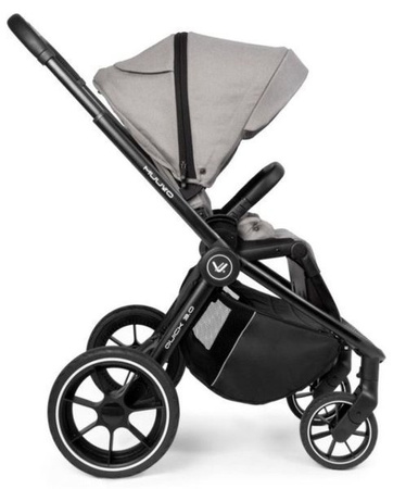 Muuvo Quick 3.0 Wózek Głęboko-Spacerowy z Gondolą XL Zestaw 2w1 Steel Grey