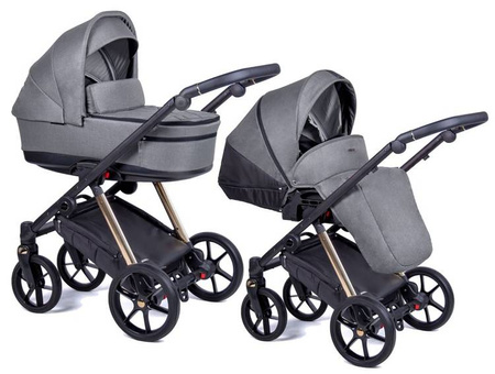 Coletto Axiss Gold Wózek Głęboko-Spacerowy Rama Złota AX-03 Gold