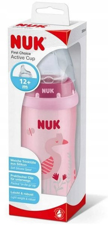 Nuk Kubek Active Cup 300ml Pow.12m-cy Ustnik Niekapek Silikonowy (D.nr 255078)