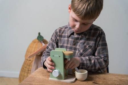 Dantoy Drewniany ekspres do kawy