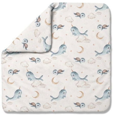 Waldin Kołdra Bambusowa 75x75 Wieloryb Beżowy