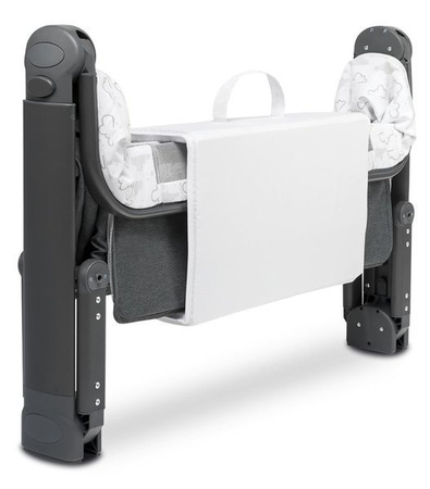 Lionelo Łóżeczko 3 w 1 Timon + Materac Graphite
