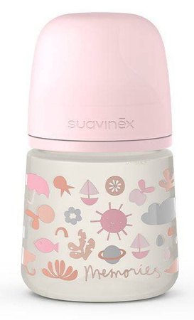 Suavinex Butelka Smoczek Fizjologiczny, Wolny Przepływ 150ml Niebieska