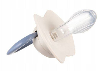 Canpol Babies Smoczek Silikonowy 0-6m Symetryczny Pure Color 2szt. 22/655 Blue